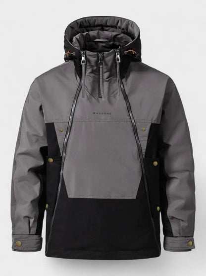 Paul | Grauer Winteranorak mit Kapuze