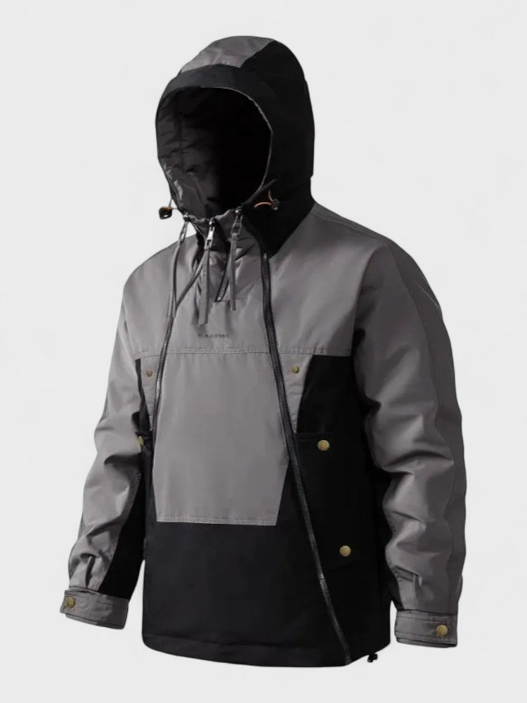 Paul | Grauer Winteranorak mit Kapuze