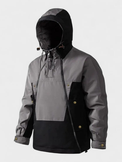 Paul | Grauer Winteranorak mit Kapuze
