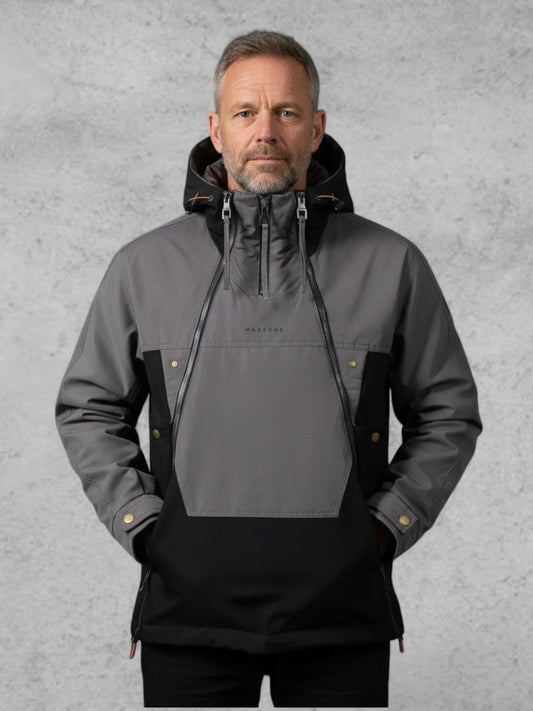 Paul | Grauer Winteranorak mit Kapuze