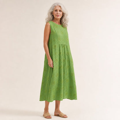 Irma | Ärmelloses Sommerkleid in Grün