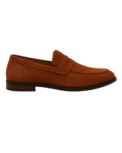 Dennis | Klassische Penny-Loafer in Veloursoptik