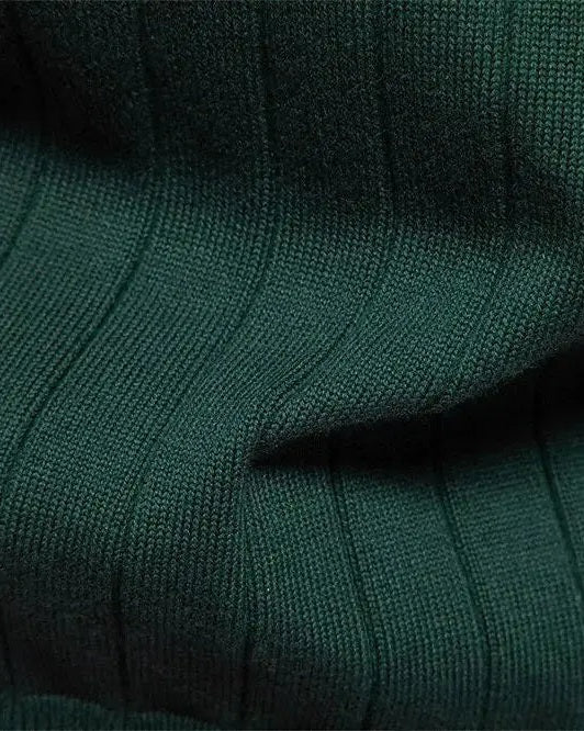 Robert | Grüne Strickjacke mit V-Ausschnitt