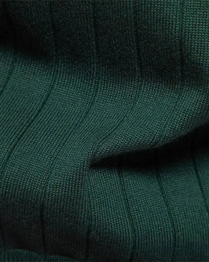 Robert | Grüne Strickjacke mit V-Ausschnitt