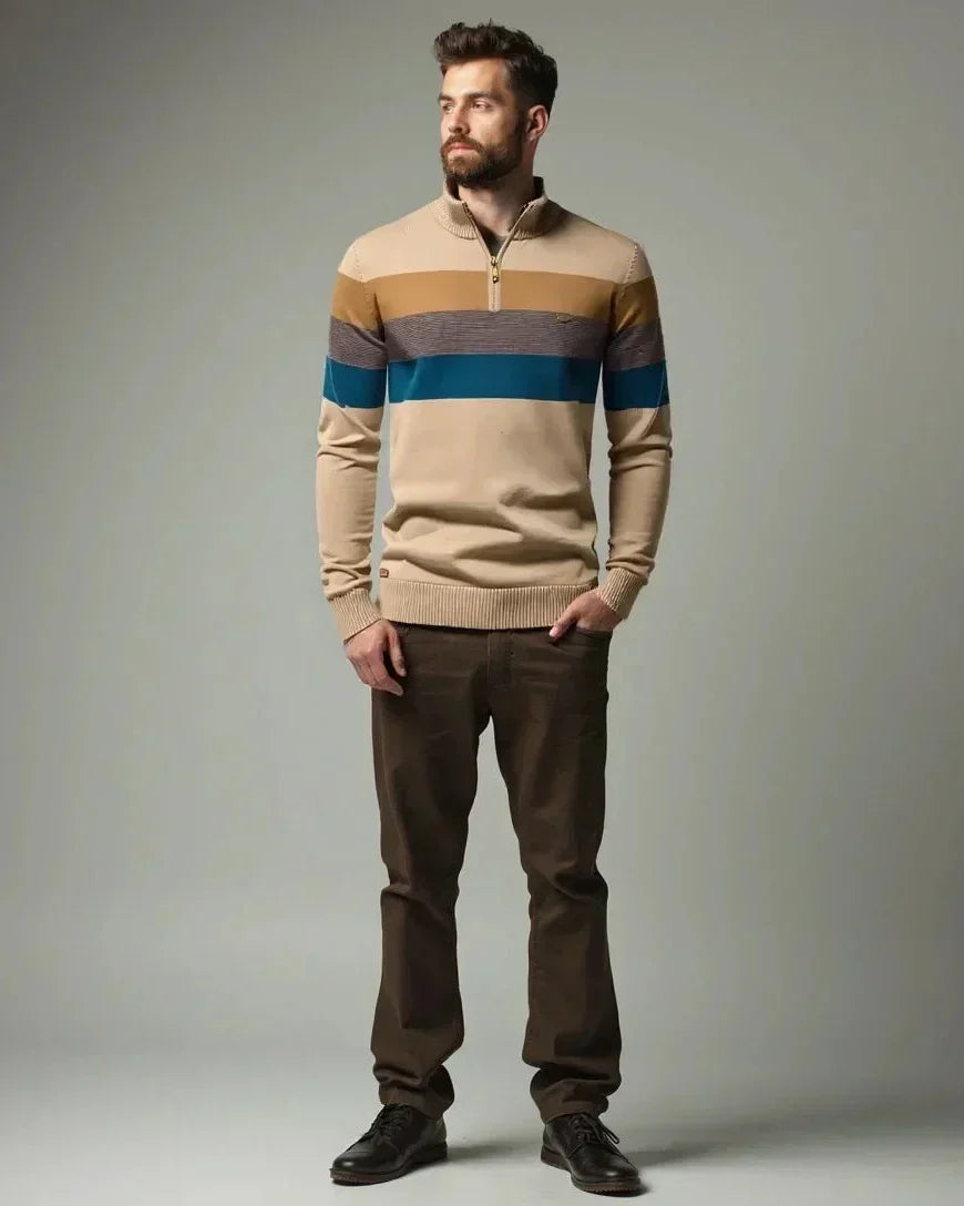 Robert | Colorblock-Troyer-Pullover