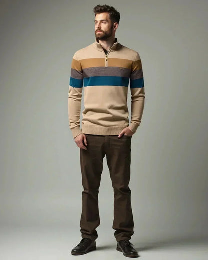 Robert | Colorblock-Troyer-Pullover