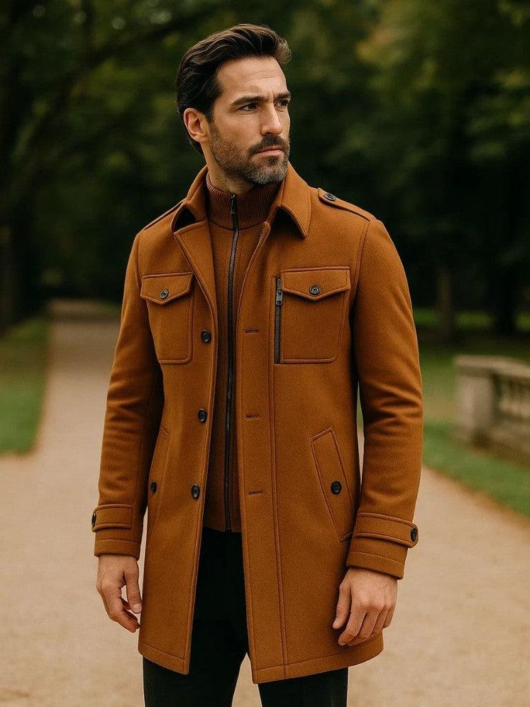 Robert | Schwarzer Wintermantel