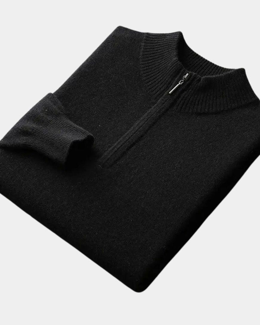Rolf | Cremefarbener Troyer-Pullover