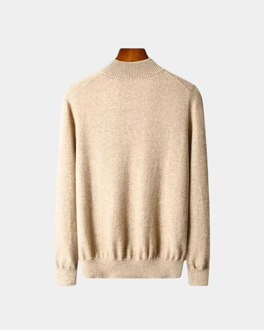 Rolf | Cremefarbener Troyer-Pullover