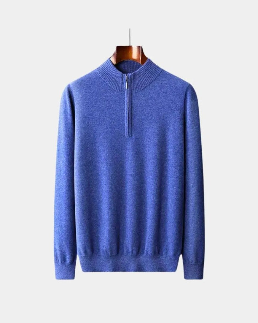 Rolf | Cremefarbener Troyer-Pullover
