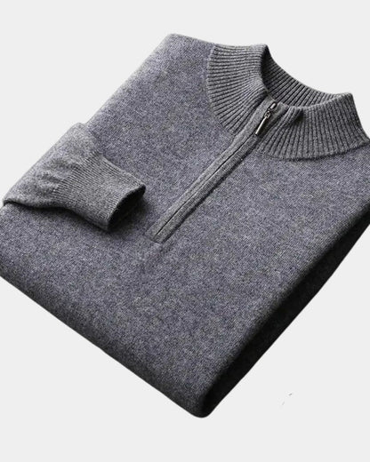 Rolf | Cremefarbener Troyer-Pullover