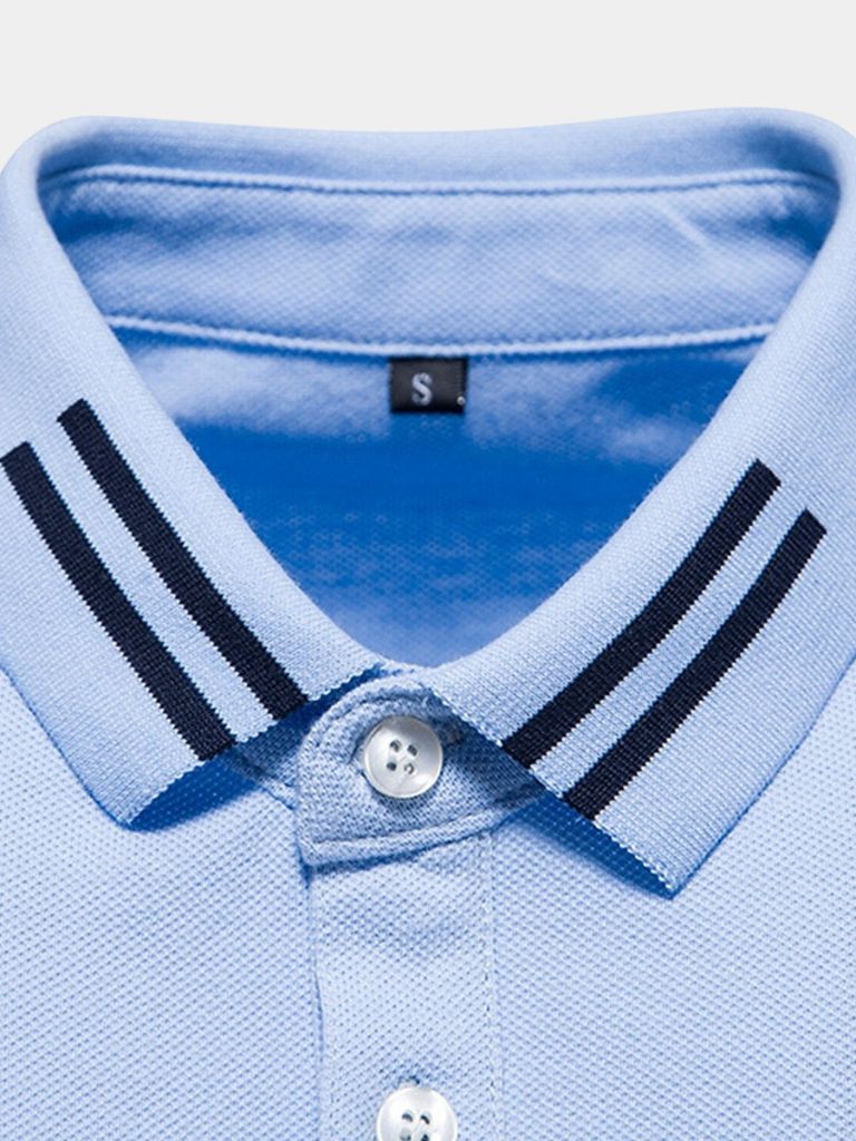Rolf | Klassisches hellblaues Poloshirt