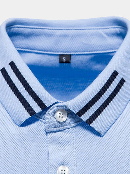 Rolf | Klassisches hellblaues Poloshirt