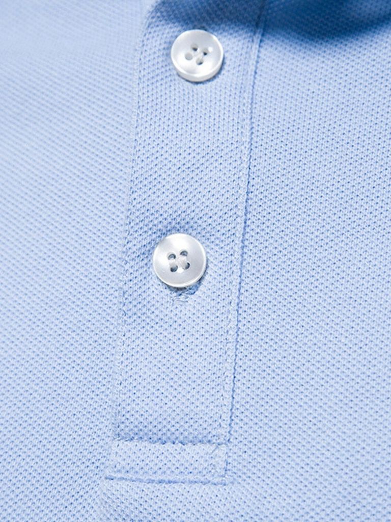 Rolf | Klassisches hellblaues Poloshirt