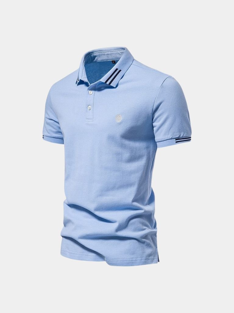 Rolf | Klassisches hellblaues Poloshirt