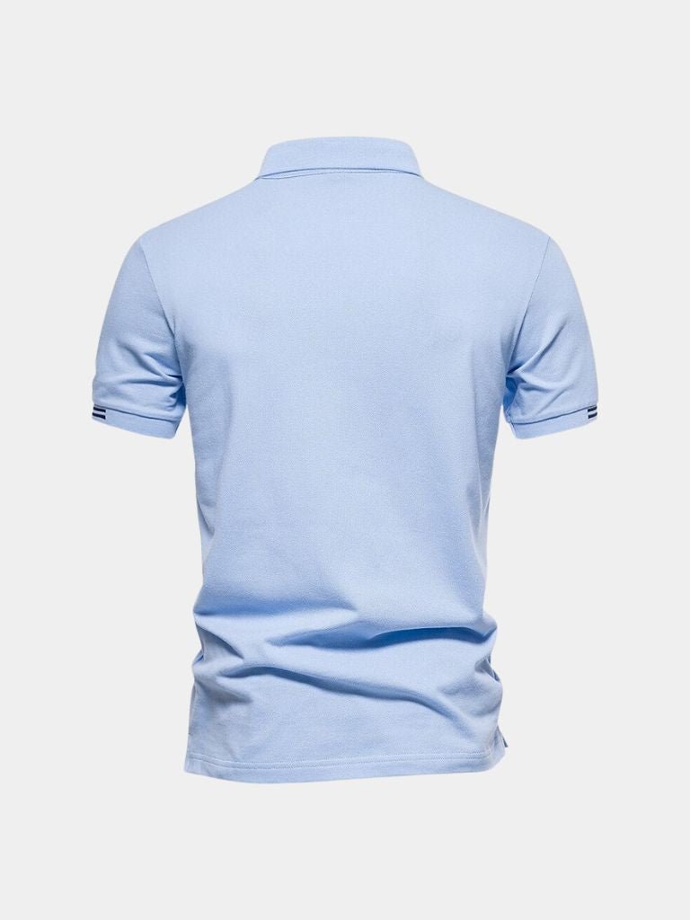 Rolf | Klassisches hellblaues Poloshirt