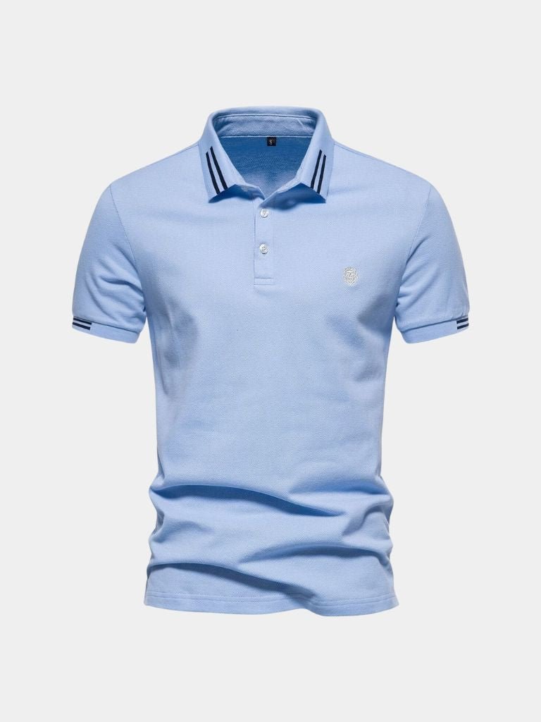 Rolf | Klassisches hellblaues Poloshirt