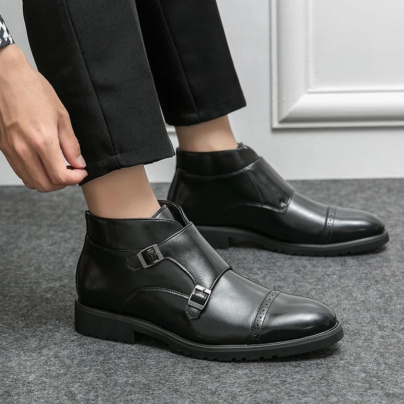 Tobias | Braune Doppel-Monk-Boots