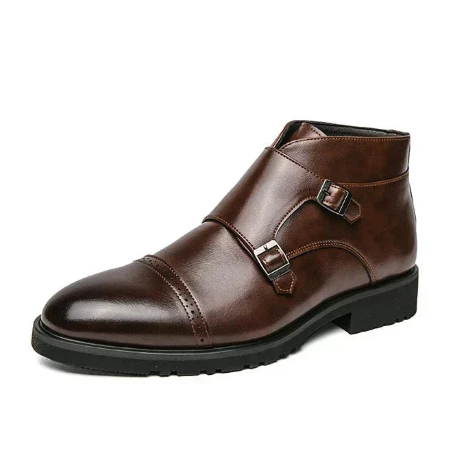 Tobias | Braune Doppel-Monk-Boots