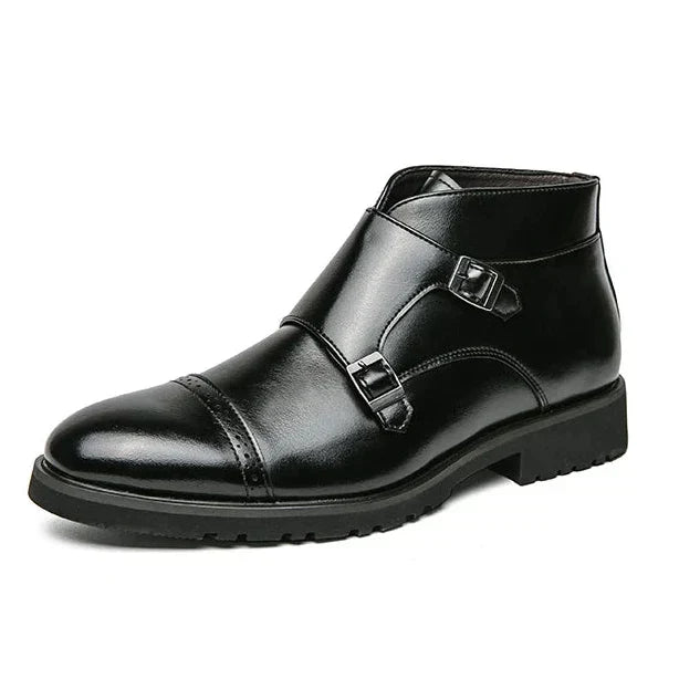 Tobias | Braune Doppel-Monk-Boots