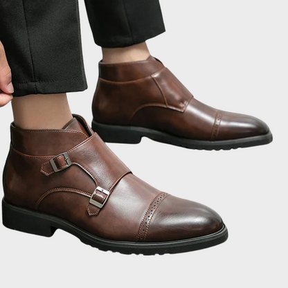 Tobias | Braune Doppel-Monk-Boots
