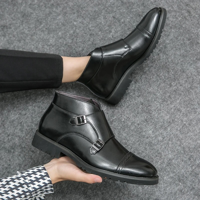 Tobias | Braune Doppel-Monk-Boots