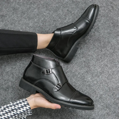 Tobias | Braune Doppel-Monk-Boots