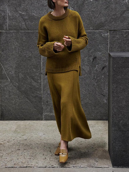Patricia | Strickpullover & Maxirock Set
