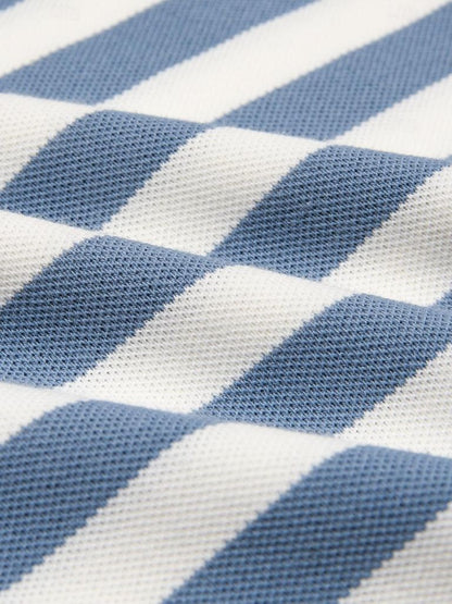 Siegfried | Blau gestreiftes Poloshirt