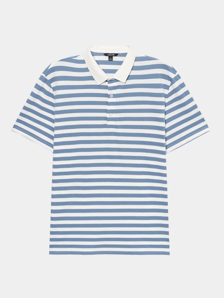 Siegfried | Blau gestreiftes Poloshirt