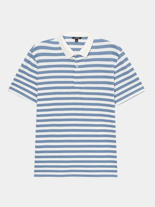 Siegfried | Blau gestreiftes Poloshirt