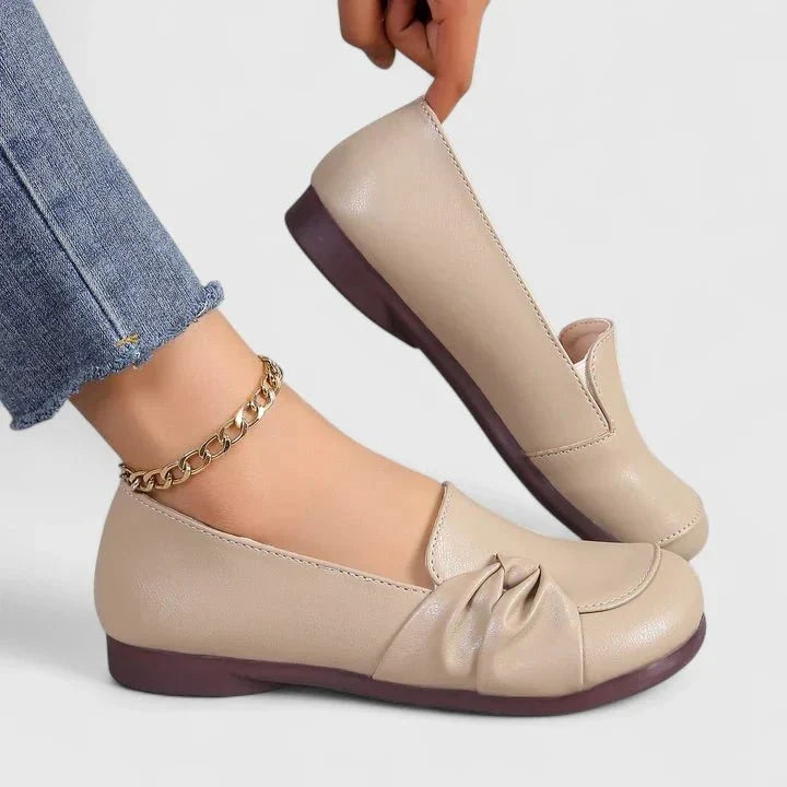Petra | Beigefarbener Komfort-Loafer