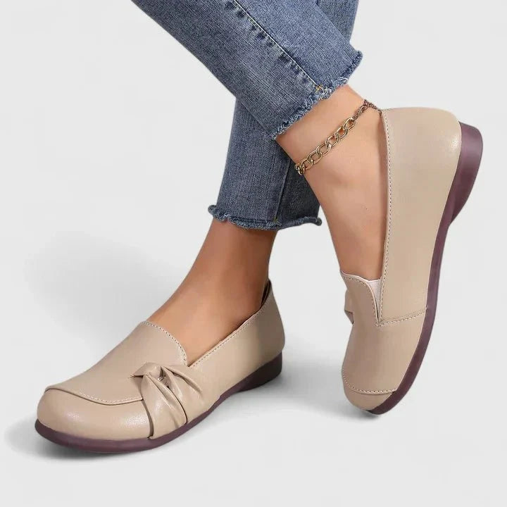 Petra | Beigefarbener Komfort-Loafer