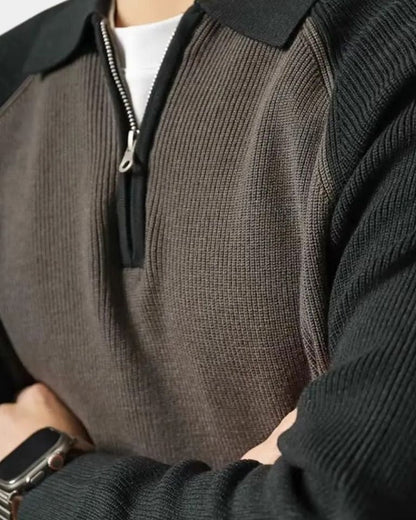 Stefan | Taupefarbener Raglan-Troyer
