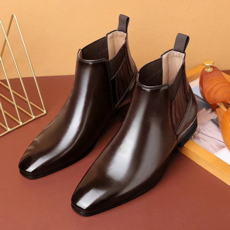 Theodor | Dunkelbraune Chelsea-Boots