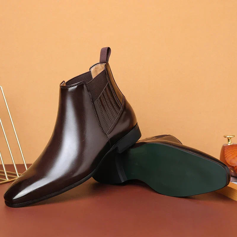 Theodor | Dunkelbraune Chelsea-Boots