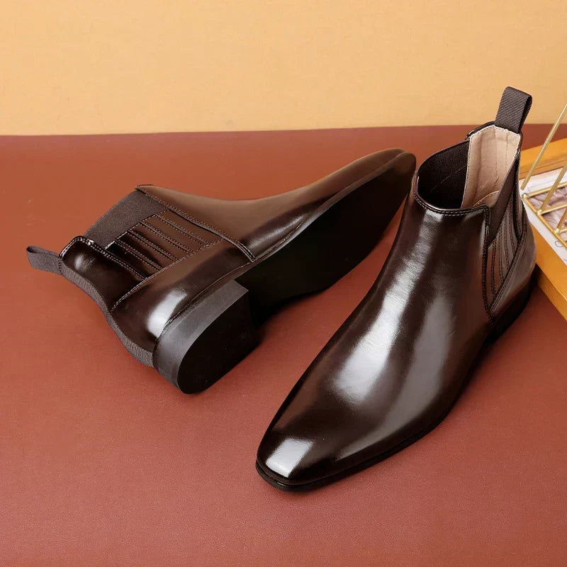 Theodor | Dunkelbraune Chelsea-Boots