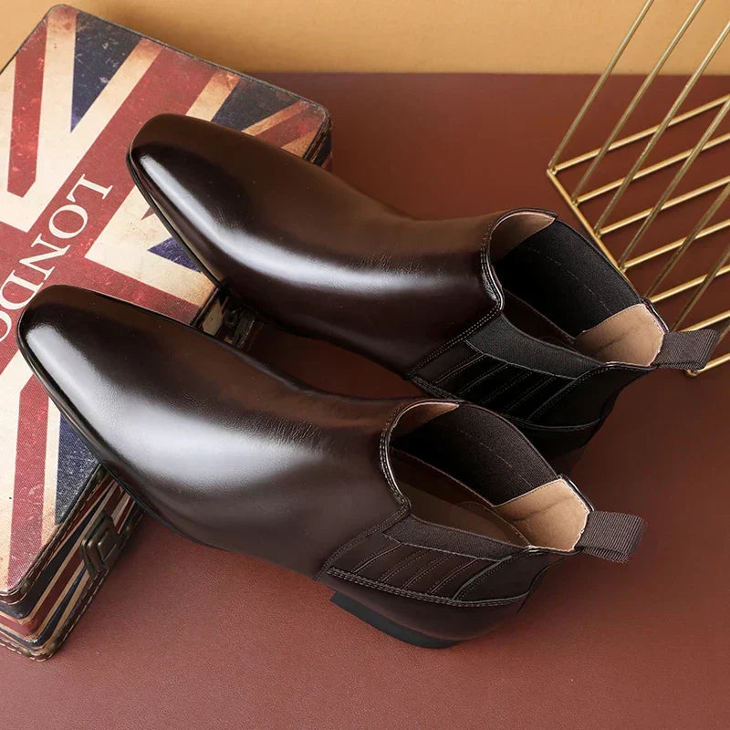 Theodor | Dunkelbraune Chelsea-Boots