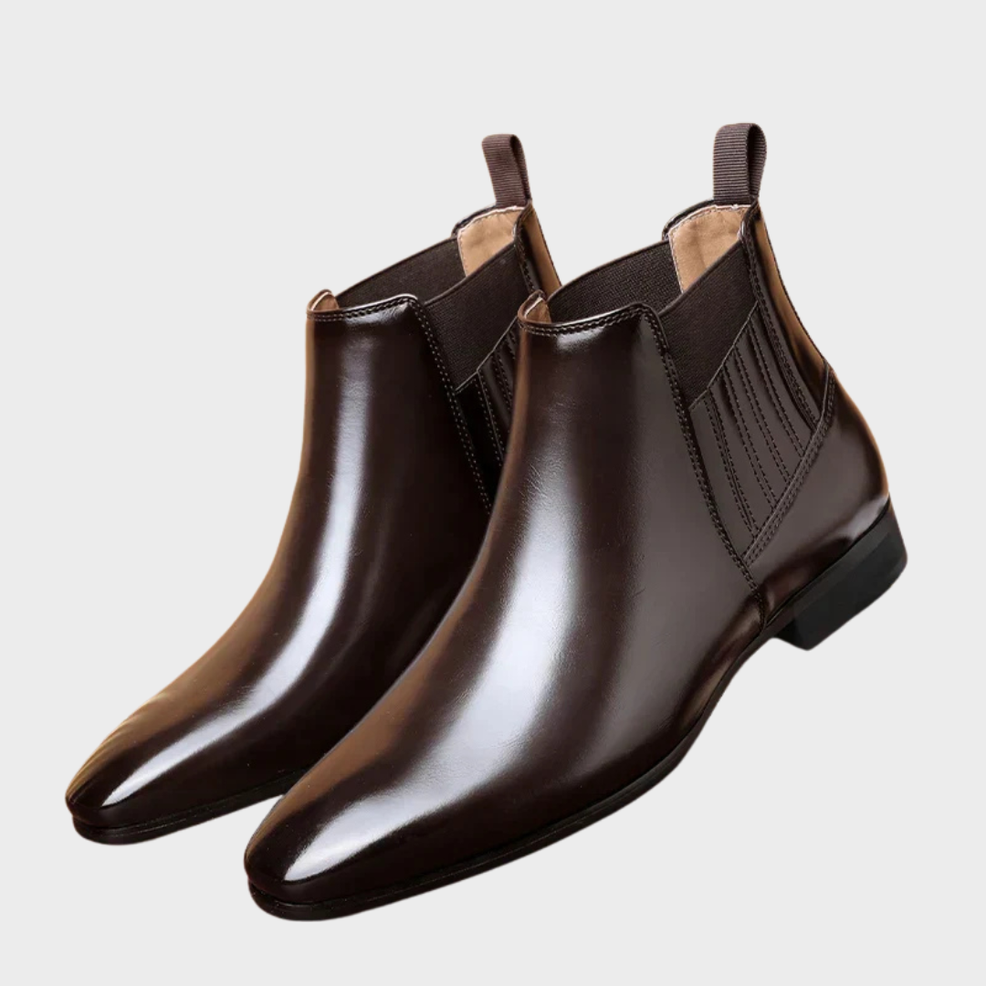 Theodor | Dunkelbraune Chelsea-Boots