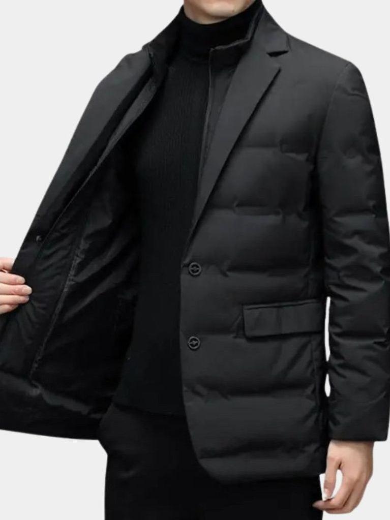 Sven | Graue gesteppte Sakkojacke