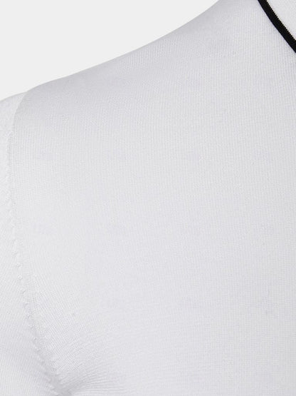 Sigmund | Langarm-Poloshirt mit Reißverschluss