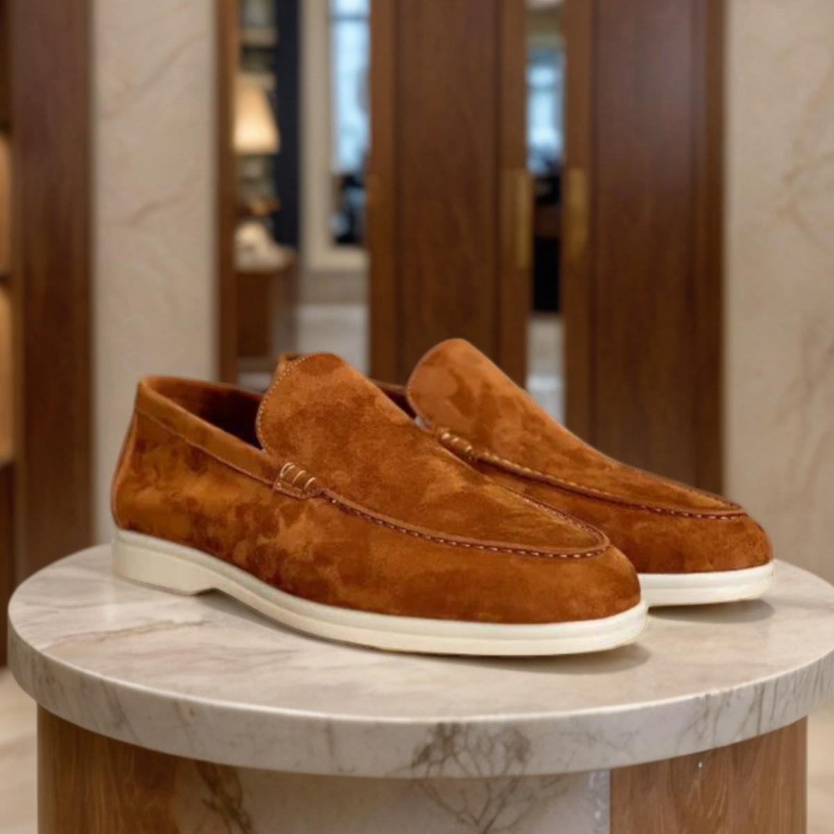 Christoph | Elegante Loafer in Veloursoptik