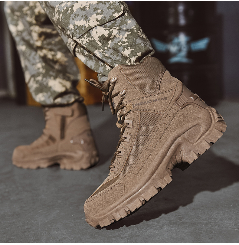 Walter | Olivgrüne Outdoor-Wanderstiefel
