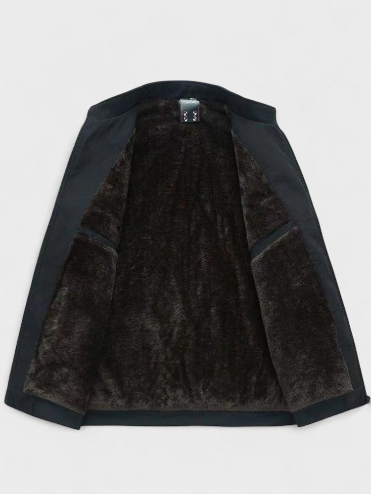 Walter | Schwarze gefütterte Freizeitjacke