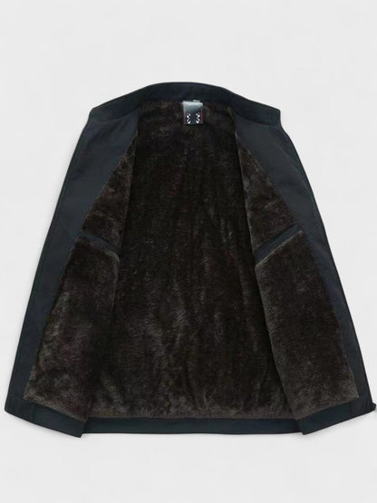 Walter | Schwarze gefütterte Freizeitjacke