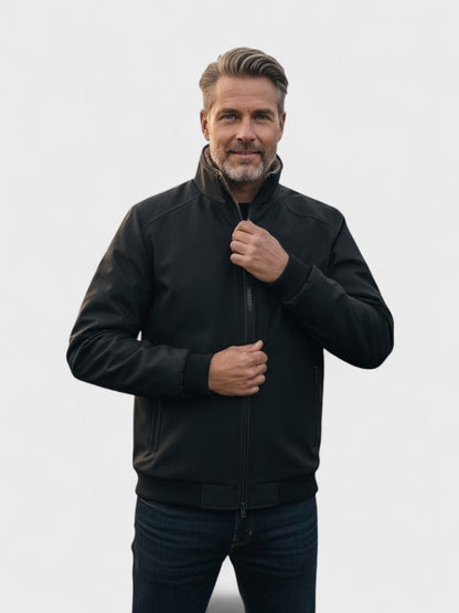 Walter | Schwarze gefütterte Freizeitjacke