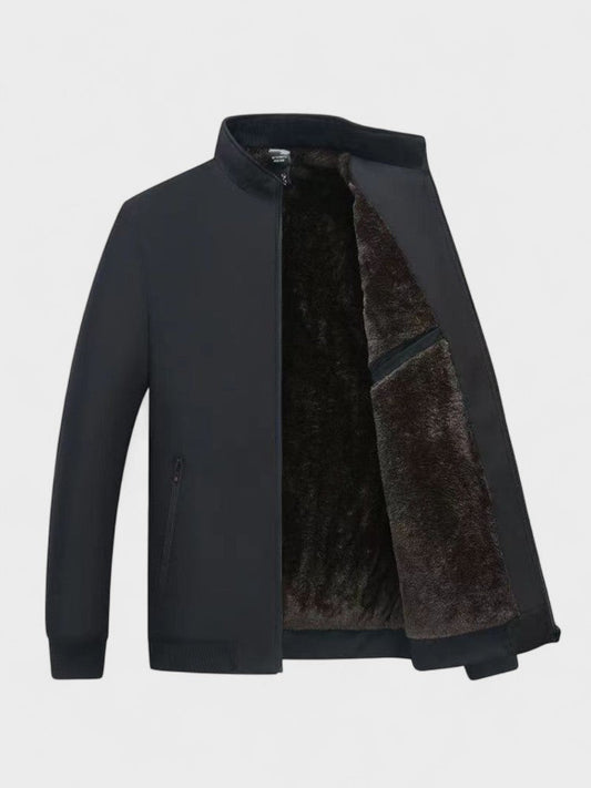 Walter | Schwarze gefütterte Freizeitjacke