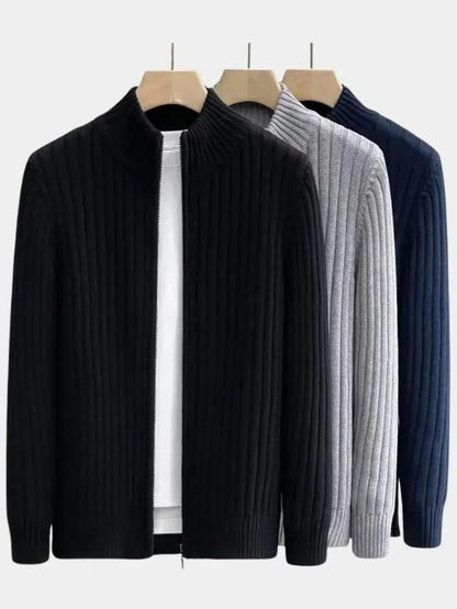 Thorsten | Dunkelblaue Strickjacke