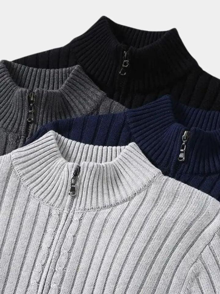 Thorsten | Dunkelblaue Strickjacke
