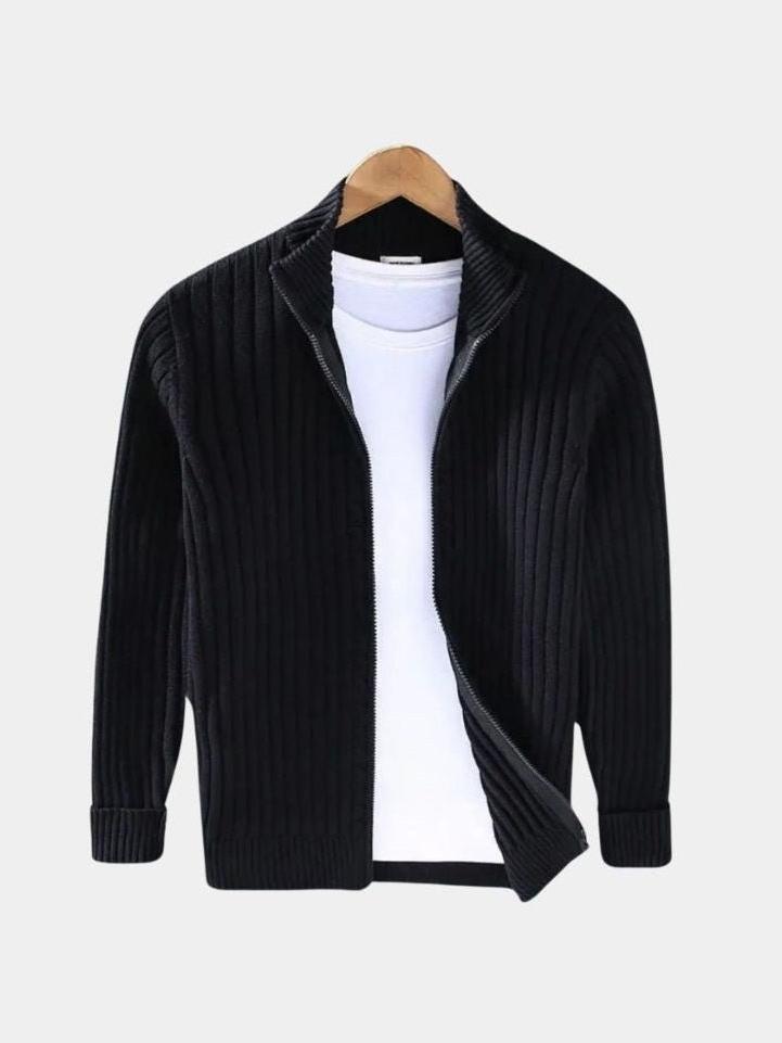 Thorsten | Dunkelblaue Strickjacke